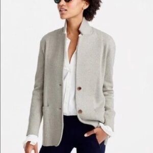 J by J Crew Cotten Grey Sweater Blazer Size XS